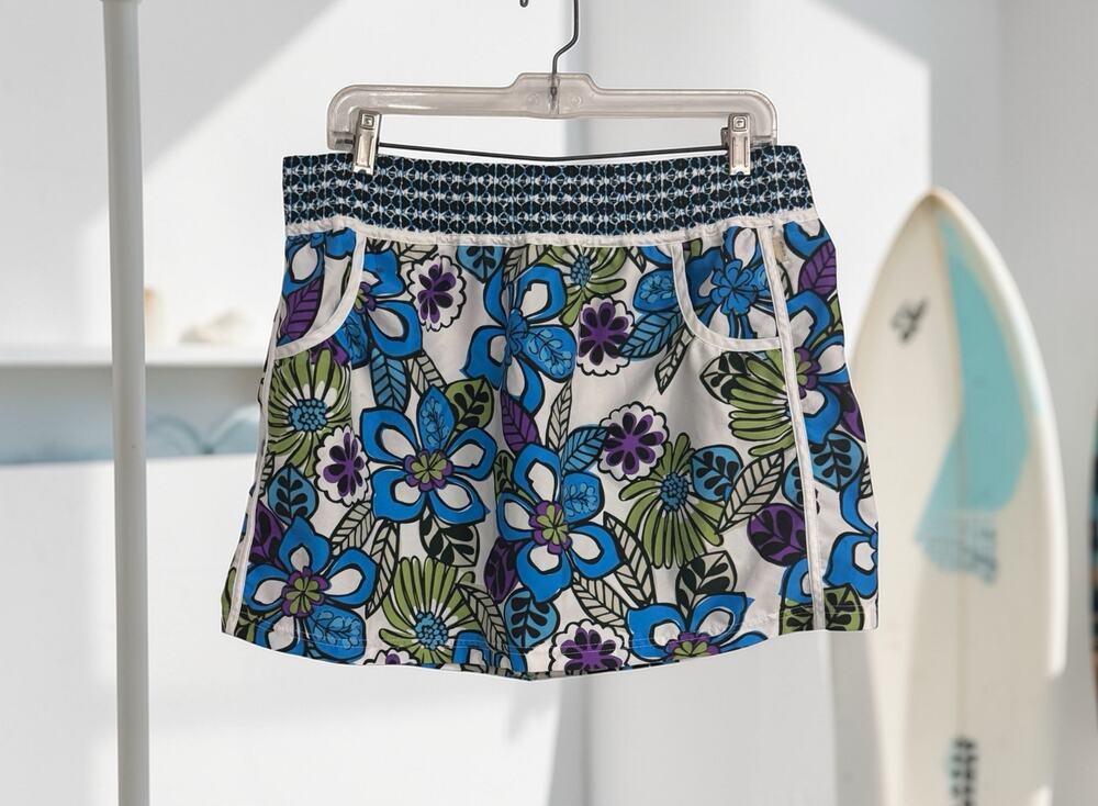 Athleta Women’s Floral Print Boogie Board Swim Skirt | Size Large